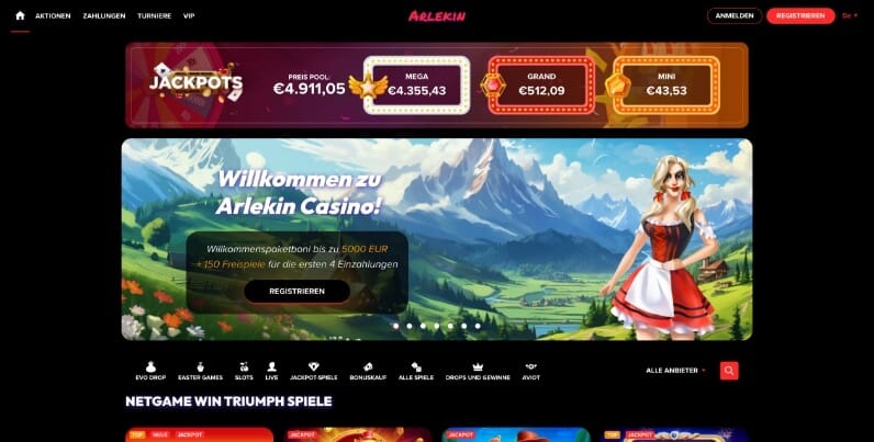 arlekin casino desktop