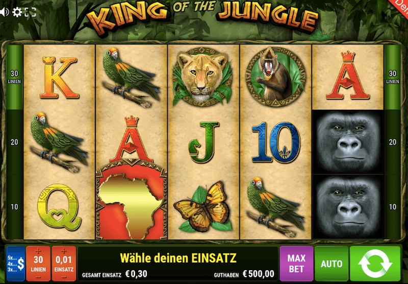 King of the Jungle Start