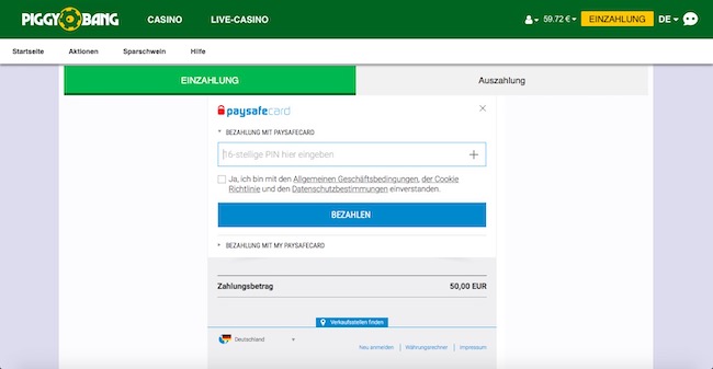 Online Casino Visa Alternative Paysafecard