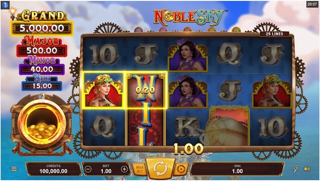 Noble Sky Slot online & mit Echtgeld spielen