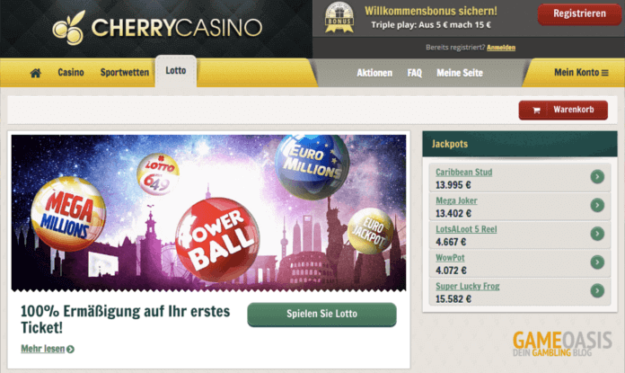 Lotto spielen im Cherry Casino