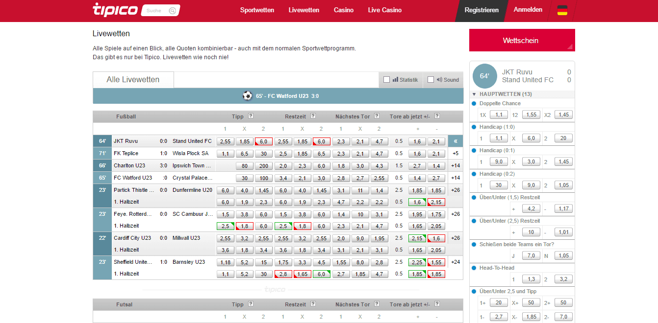 Tipico Live Scores Tipico Live Scores