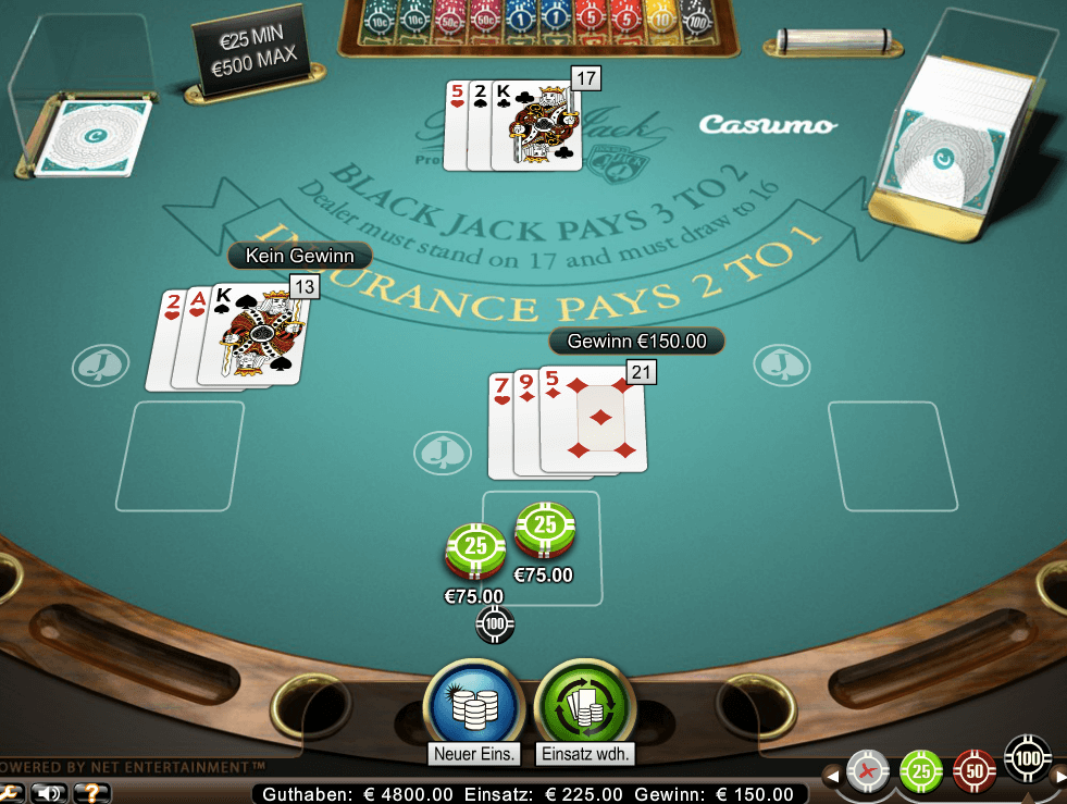 Blackjack Gesplittet