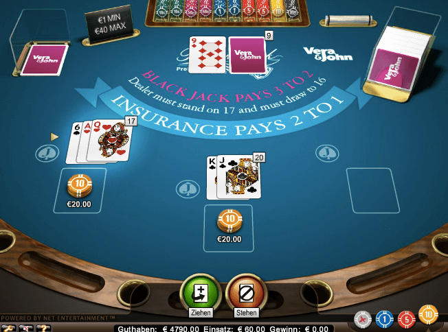 Blackjack Spielzug