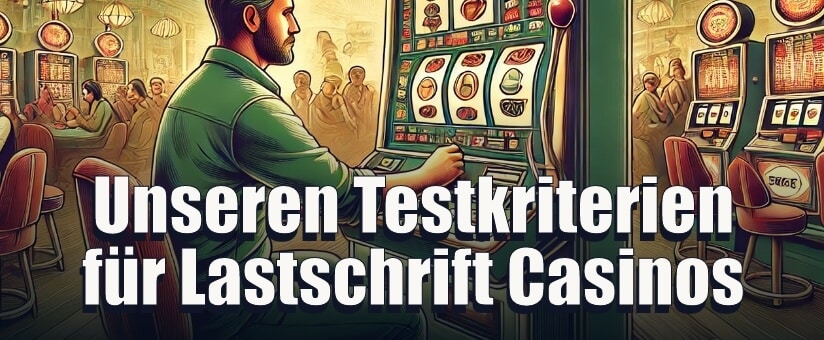 Unseren Testkriterien für Lastschrift Casinos - Warum wir diese Online Casinos empfehlen