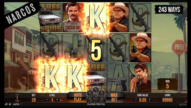 Narcos Slot Gewinn