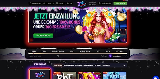 7Bit Casino Webseite