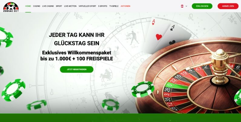 zodiac bet casino desktop