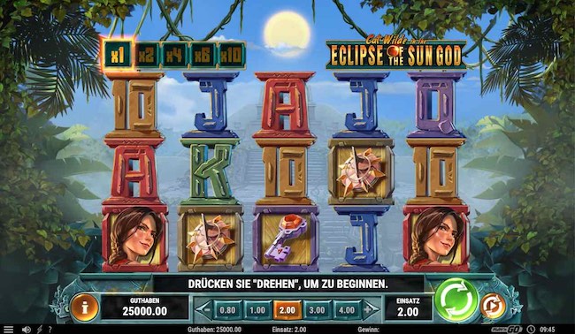 Cat Wilde in the Eclipse of the Sun God Slot