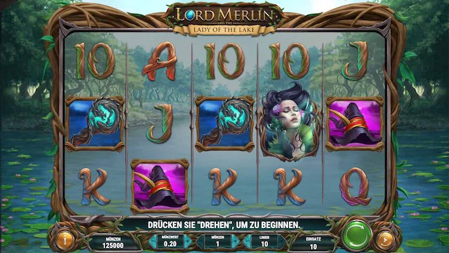 Lord Merlin and the Lady of the Lake Slot online & mit Echtgeld spielen