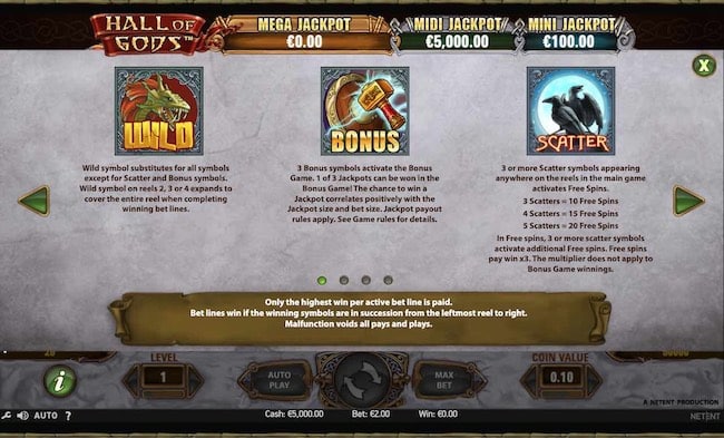 Hall of Gods Bonus