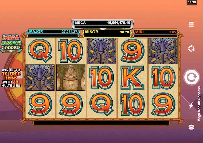 Mega Moolah Goddess Slot online & mit Echtgeld spielen