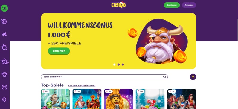 casiqo casino test screenshot