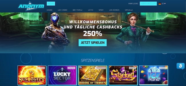 Anonym Bet Casino Webseite