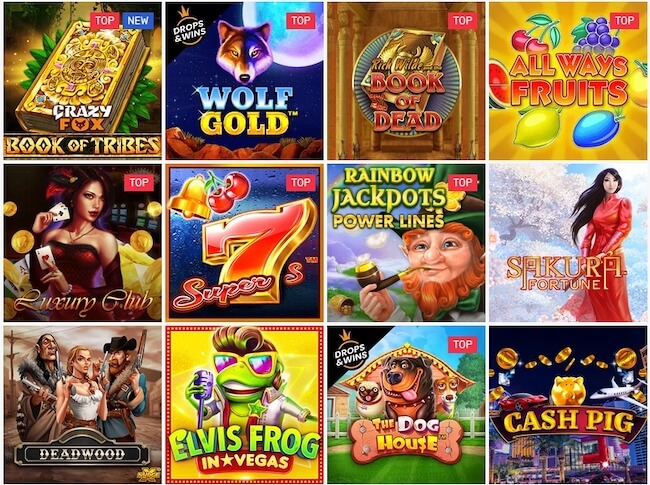 Crazy Fox Casino Spiele