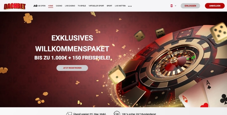 dachbet casino desktop