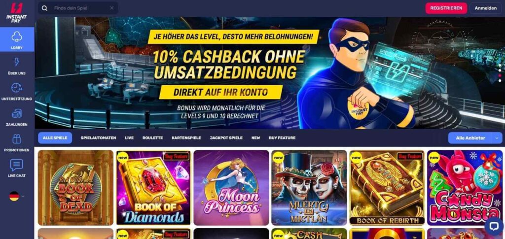 instantpay casino webseite