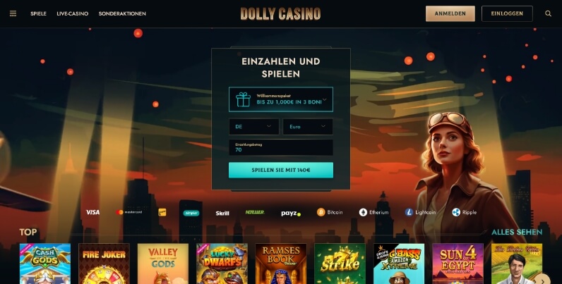 dolly casino desktop