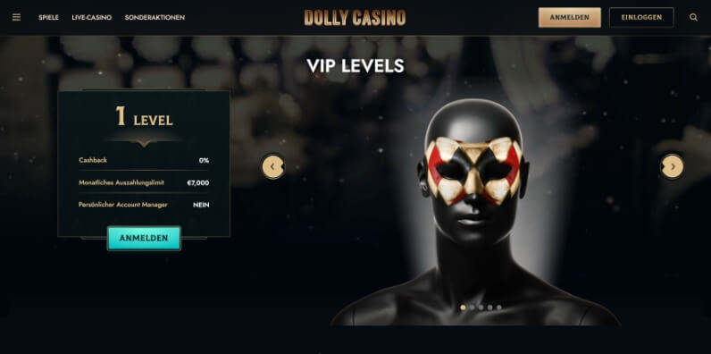 dolly casino VIP