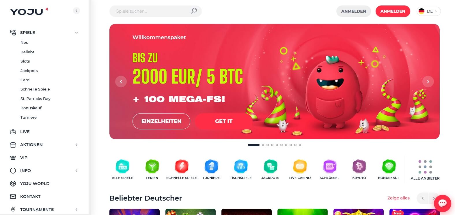 yoju casino webseite