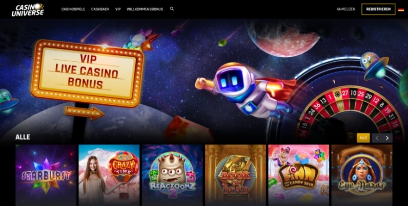 casino universe desktop