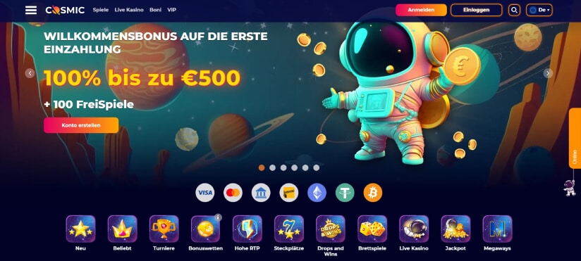 cosmicslot casino erfahrungen