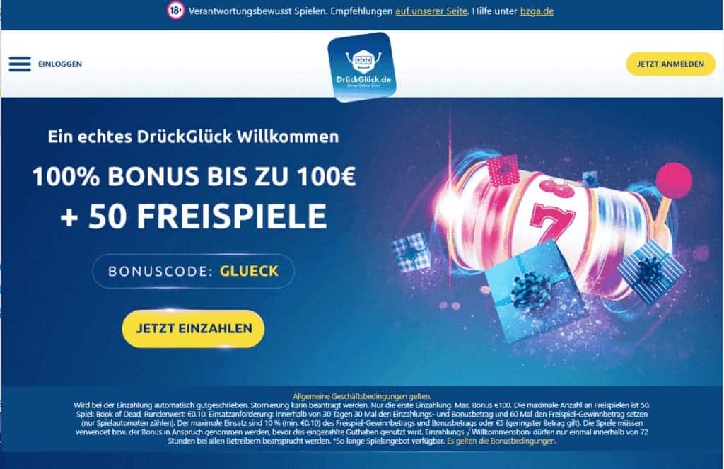 DrückGlück Casino Seite