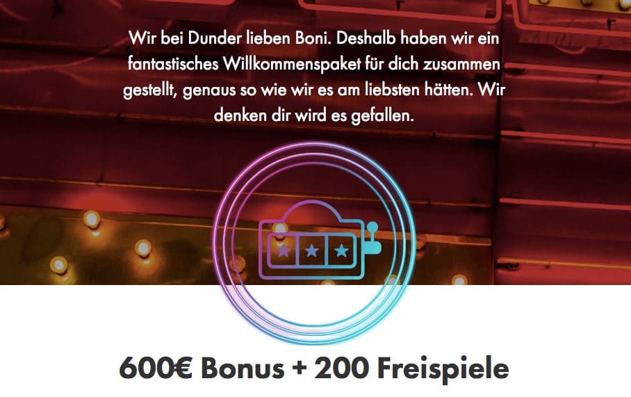 Dunder Bonus NL GO