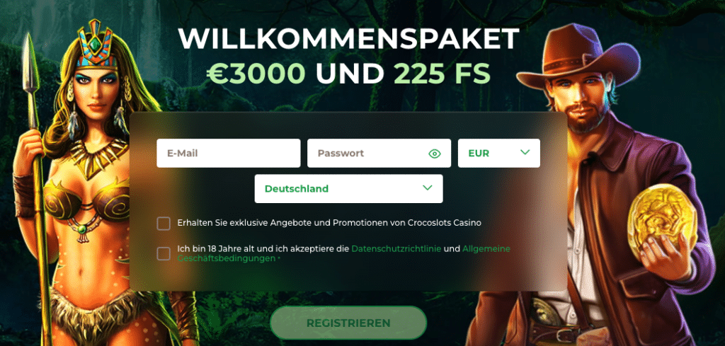 Crocoslots Casino Willkommenspaket 1