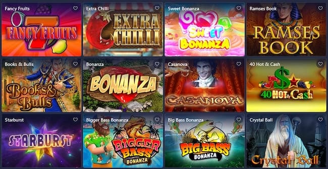 Betmaster Casino Spiele