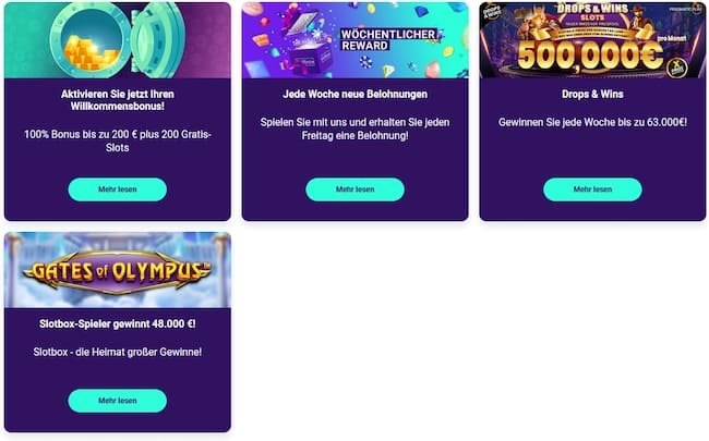 Slotbox Casino Bonus