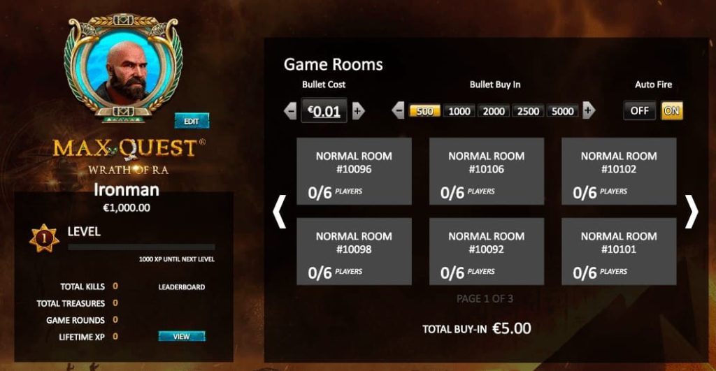 Wrath Of Ra Gamerooms