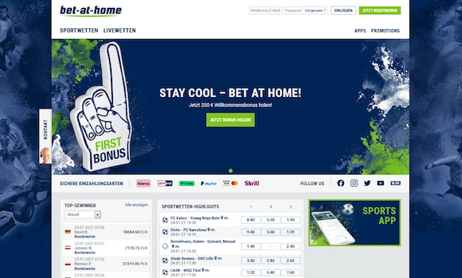 bet-at-home Webseite
