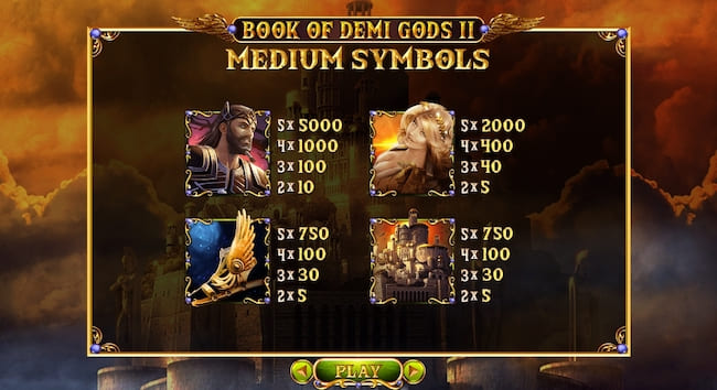 Book of Demis Gods 2 Symbole