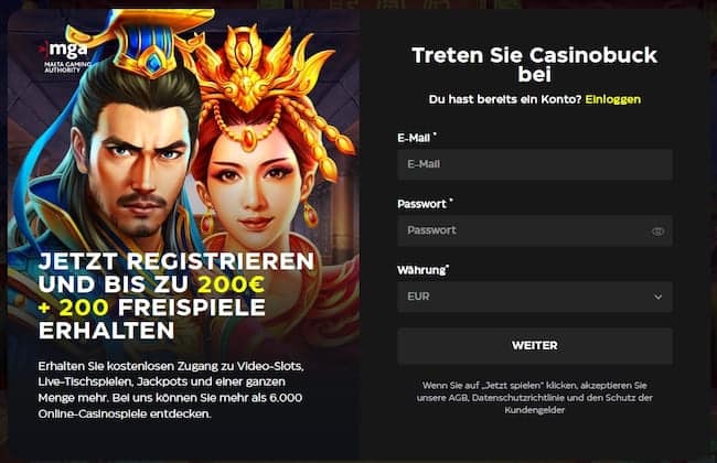 CasinoBuck Bonus