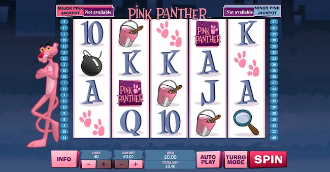 Pink Panther Spielaufbau