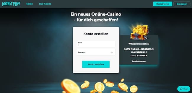 Pocket Play Casino Startseite