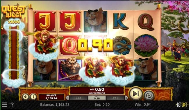 Quest of the West Slot Gewinn