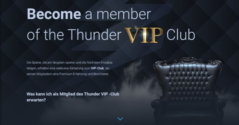 thunderpick casino desktop vip loyalty program