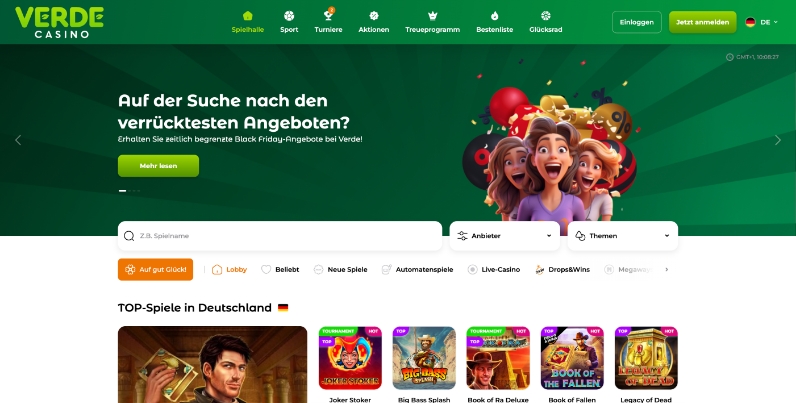 verde casino screenshot