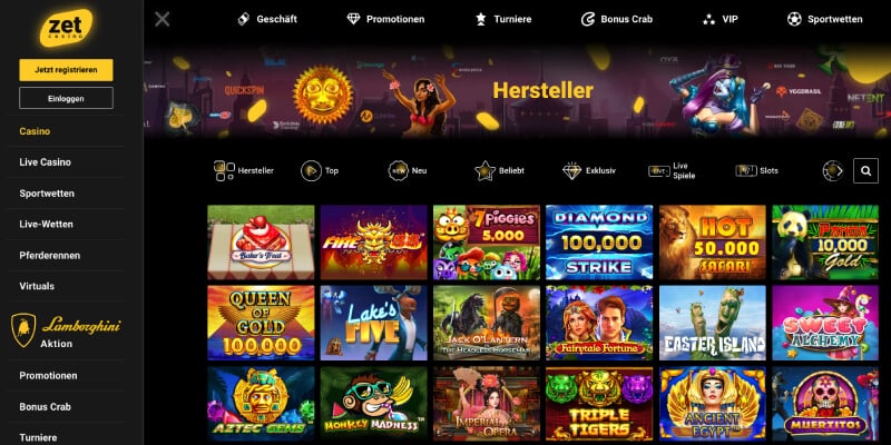 zet casino spiele