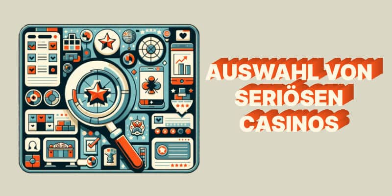Auswahl von seriösen Casinos und Betreibern