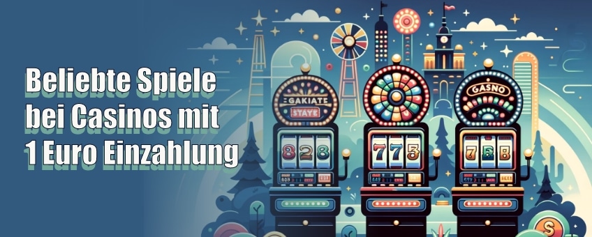Beliebte Spiele in Casinos mit 1 Euro Einzahlung