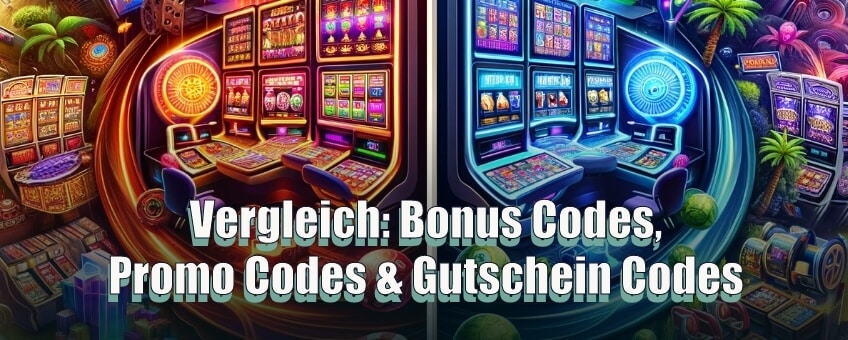 Vergleich Bonus Codes, Promo Codes und Gutschein Codes