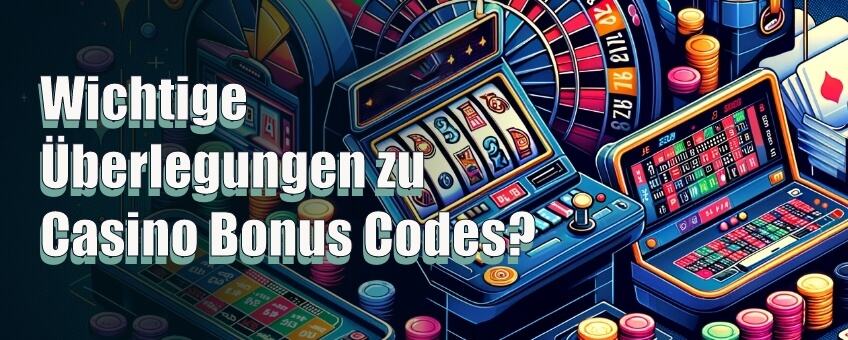 Wichtige Überlegungen zu Casino Bonus Codes