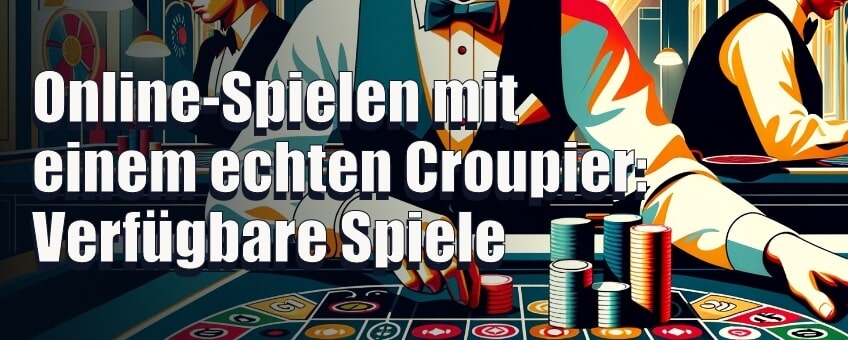 Online-Spielen mit einem echten Croupier Verfügbare Spiele