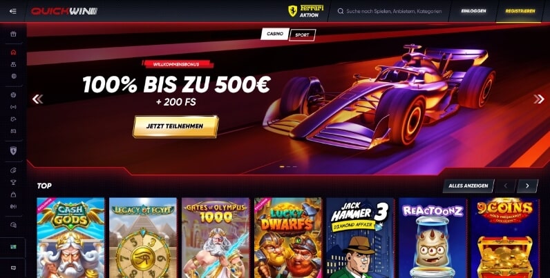 quickwin casino desktop