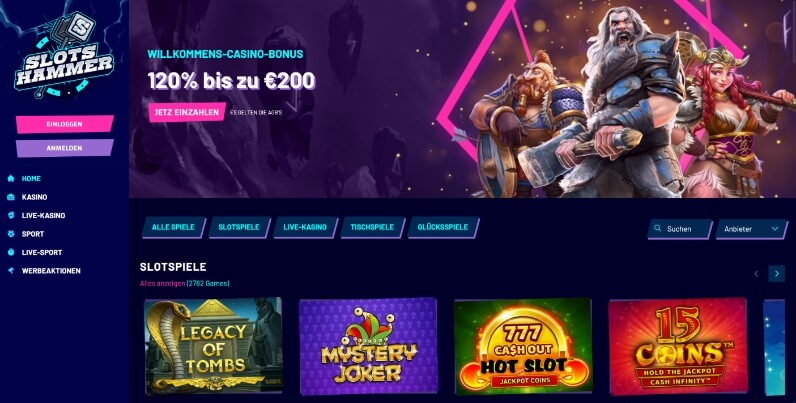 slots hammer casino screenshot