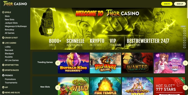 thor casino desktop