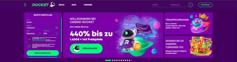 Casino Rocket Bewertung